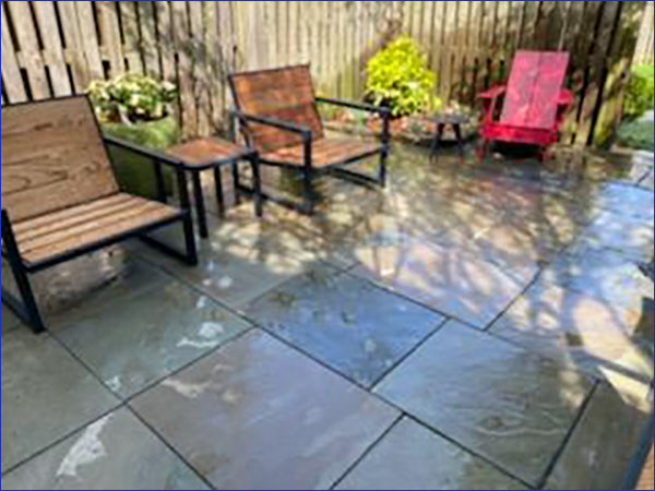 flagstone patio